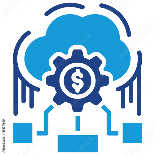 Ai Financial Cloud Icon