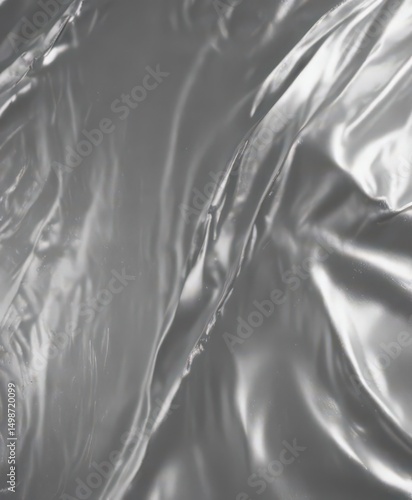 Wrinkled silver foil, rich metallic sheen, elegant backdrop ,  silver,  contemporary,  design