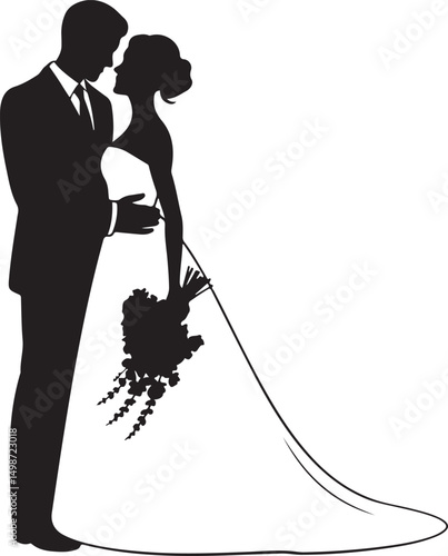 Bride and Groom Silhouette SVG – Elegant Wedding Couple for Cricut & Decor

Just Married Clipart – Romantic Bride & Groom PNG for Invitations & Crafts

Wedding Couple SVG Bundle – Mr and Mrs Design fo