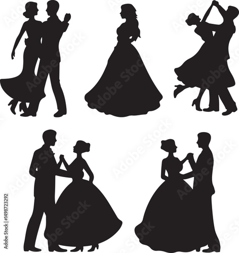 Bride and Groom Silhouette SVG – Elegant Wedding Couple for Cricut & Decor

Just Married Clipart – Romantic Bride & Groom PNG for Invitations & Crafts

Wedding Couple SVG Bundle – Mr and Mrs Design fo