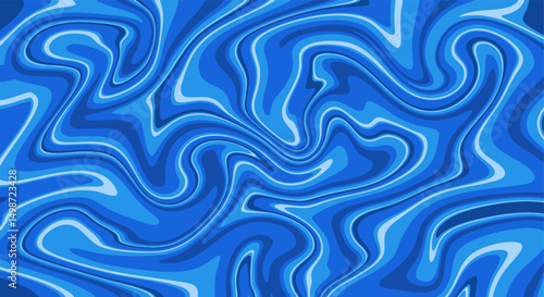 Blue liquify abstract background