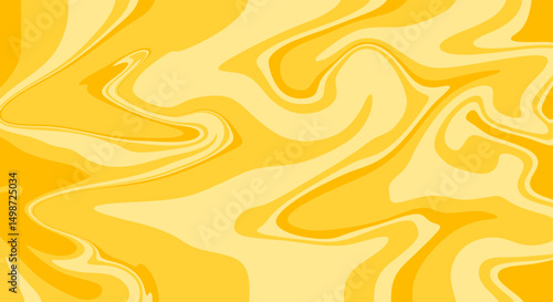 Yellow liquify abstract background