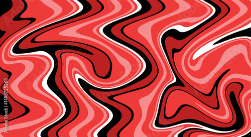 Red liquify abstract background