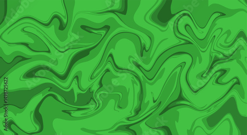 Green liquify abstract background