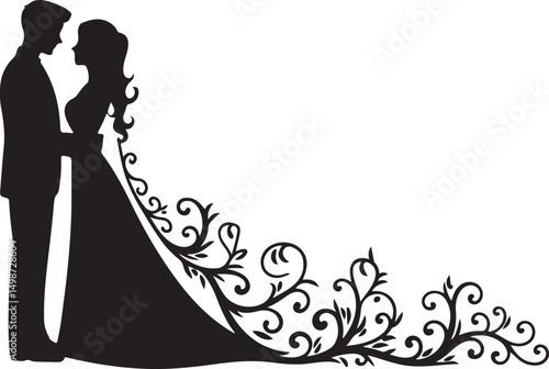 Bride and Groom Silhouette SVG – Elegant Wedding Couple for Cricut & Decor

Just Married Clipart – Romantic Bride & Groom PNG for Invitations & Crafts

Wedding Couple SVG Bundle – Mr and Mrs Design fo