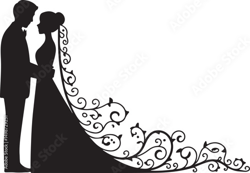 Bride and Groom Silhouette SVG – Elegant Wedding Couple for Cricut & Decor

Just Married Clipart – Romantic Bride & Groom PNG for Invitations & Crafts

Wedding Couple SVG Bundle – Mr and Mrs Design fo