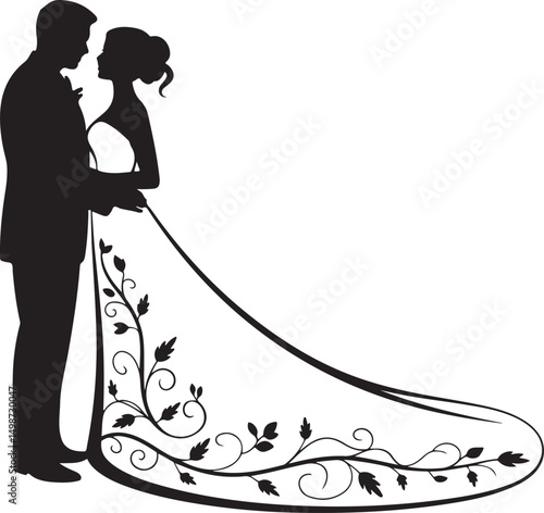 Bride and Groom Silhouette SVG – Elegant Wedding Couple for Cricut & Decor

Just Married Clipart – Romantic Bride & Groom PNG for Invitations & Crafts

Wedding Couple SVG Bundle – Mr and Mrs Design fo