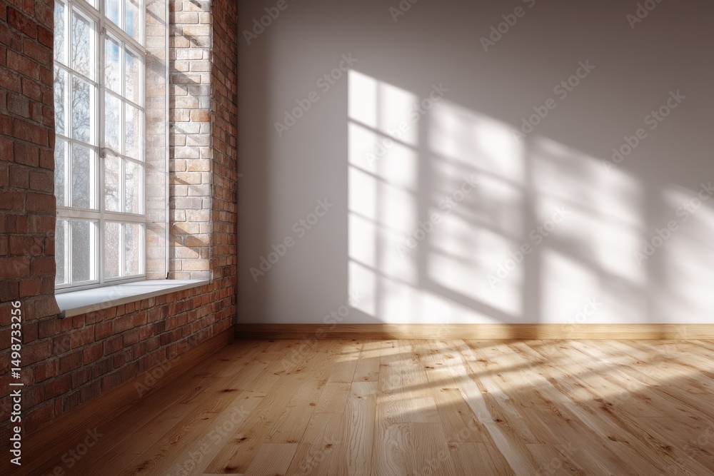 Obraz premium Empty Room Sunlight