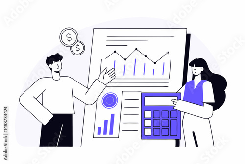Financial Planning and Investment Strategy Meeting – Ideal for Finance, Banking, and Wealth Management Illustrations