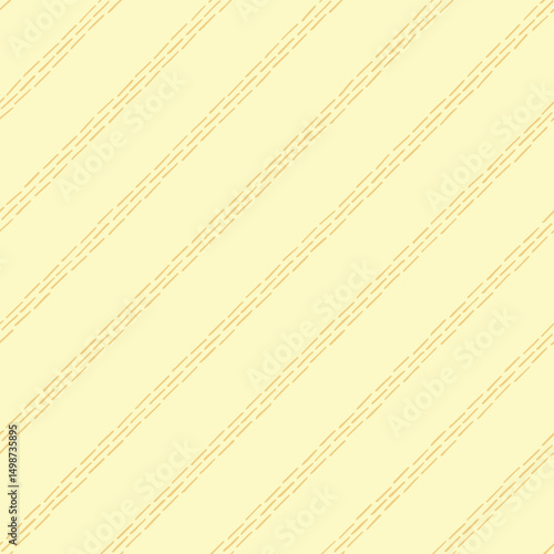 yellow diagonal lines from hand drawn stripes. beige repetitive background. vector seamless pattern. decorative texture. geometric fabric swatch. wrapping paper. textile design template