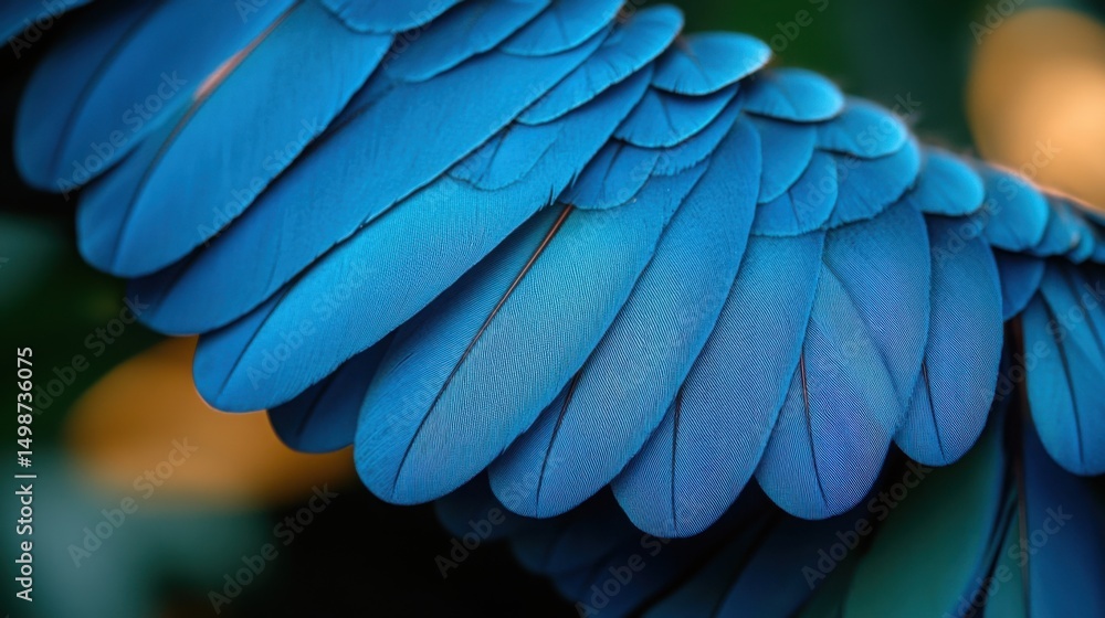 Obraz premium This close-up showcases a stunning arrangement of dark bird feathers, highlighting their intricate textures and glossy surfaces.