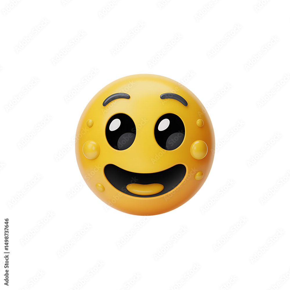 Fototapeta premium 3d smiley face