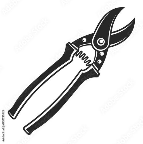 Pruning Shears or Garden Scissors Vector