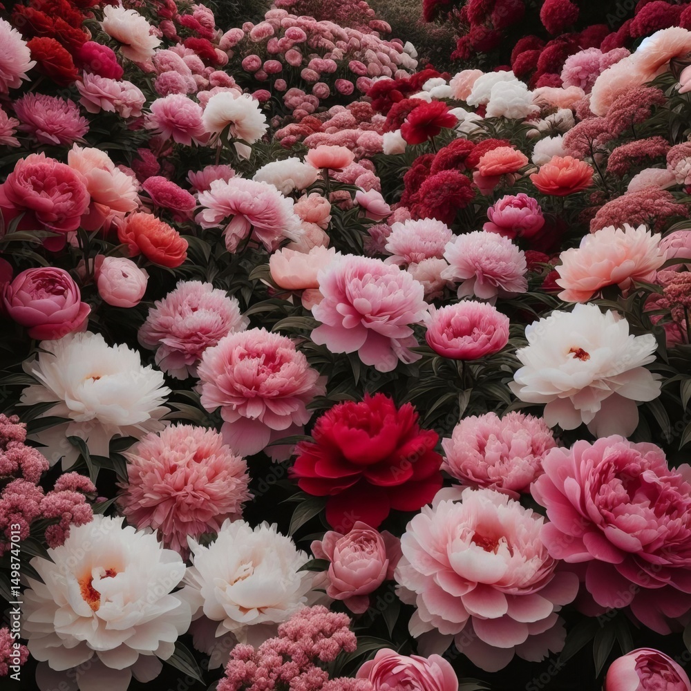 A garden soft and full A garden soft and full