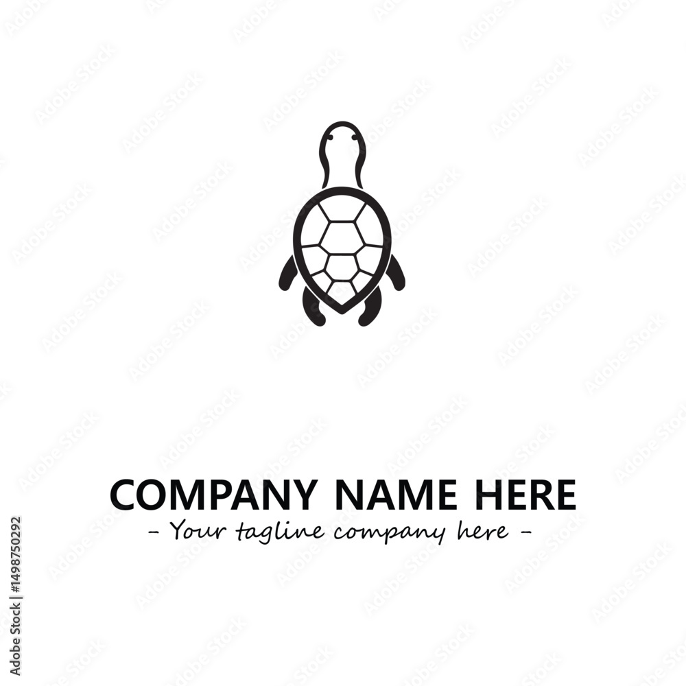Obraz premium Turtle logo design vector illustration