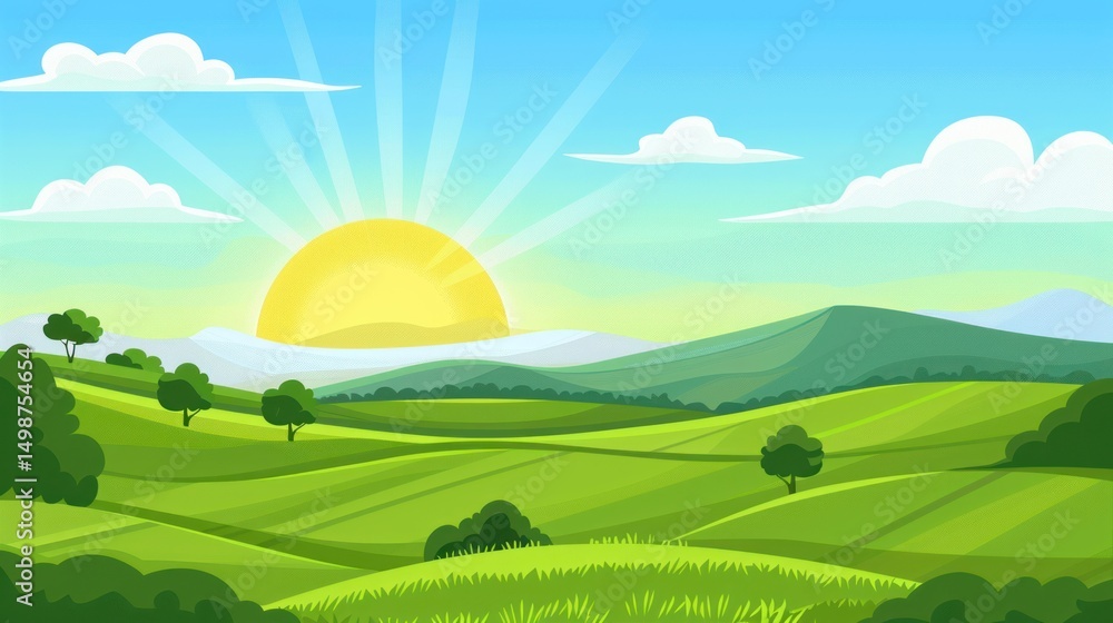 Fototapeta premium Ethereal Horizon Dawn