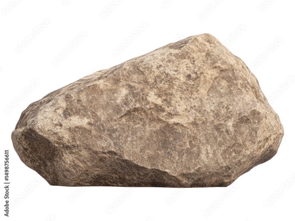 Obraz premium Isolated Rock on Transparent Background for Natural Elements Usage