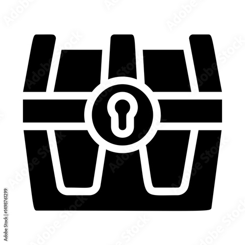 Treasure Chest Solid Icon