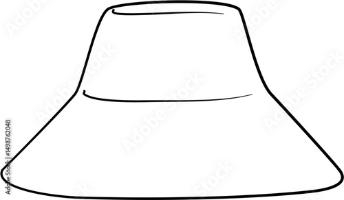 Hat Illustration coloring page