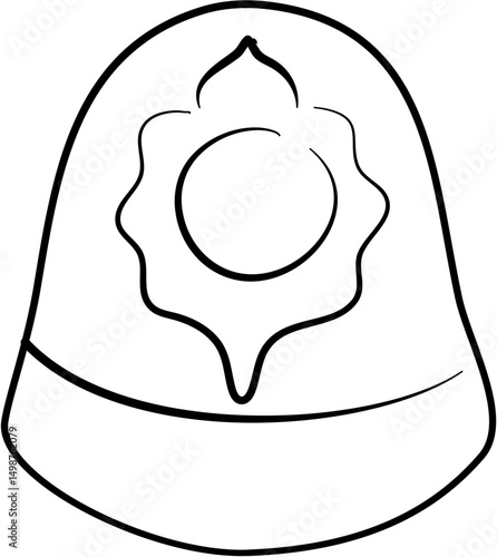Hat Illustration coloring page