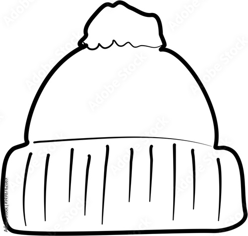 Hat Illustration coloring page