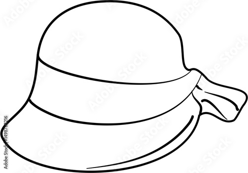 Hat Illustration coloring page