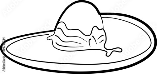 Hat Illustration coloring page