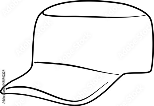 Hat Illustration coloring page