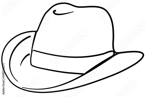 Hat Illustration coloring page