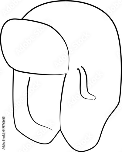 Hat Illustration coloring page