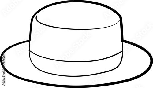 Hat Illustration coloring page
