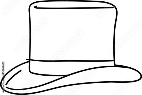Hat Illustration coloring page