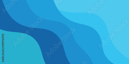 Abstract blue wave background. dynamic shape composition, subtle color gradations, suitable for your design templates such as poster, banner