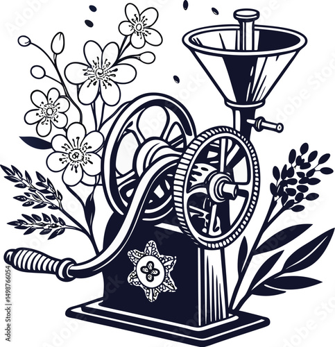 vector illustration of a vase
