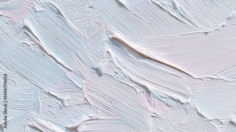 Obraz premium Soft Pastel White Abstract Brushstroke Texture for Art Lovers