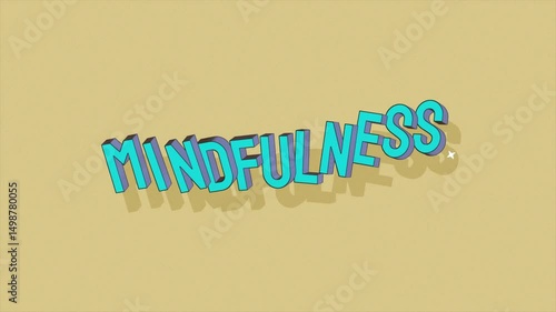 Cartoon Animated MINDFULNESS Looping