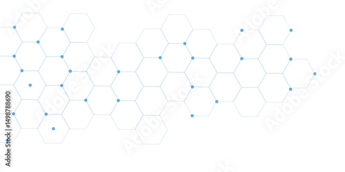 abstract geometric BLUE texture background BLUE hexagon 3D background texture. 3d rendering illustration. Clear pattern abstract background hexagon .Futuristic abstract banner.