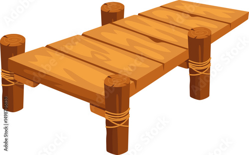 Wooden Pier Illustration