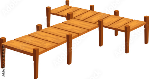 Wooden Pier Illustration
