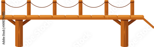 Wooden Pier Illustration