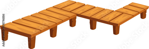 Wooden Pier Illustration