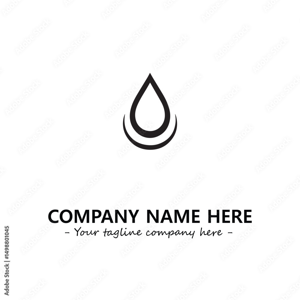 Water drop logo company design vector illustration Water drop logo company design vector illustration
