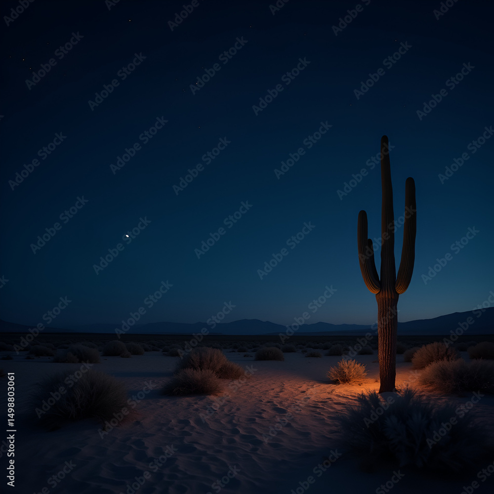 Night_Desert_Landscape_with_Lone_Cactus_Under_Star Night_Desert_Landscape_with_Lone_Cactus_Under_Star
