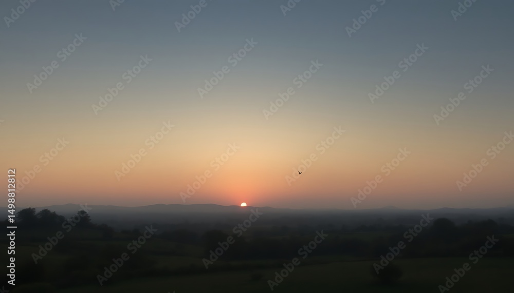 Obraz premium sunset over the city