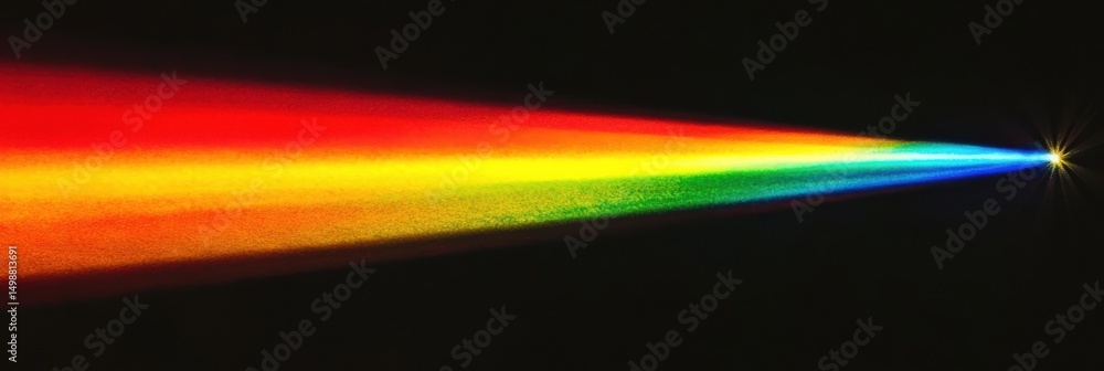 Fototapeta premium Vibrant Spectrum Light Beam Abstract Background Digital Art Design Graphic Rainbow Colors Energy ray