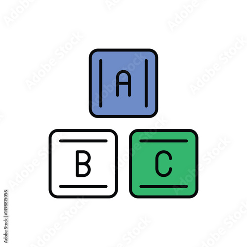 Traning Icon vector stock illustration