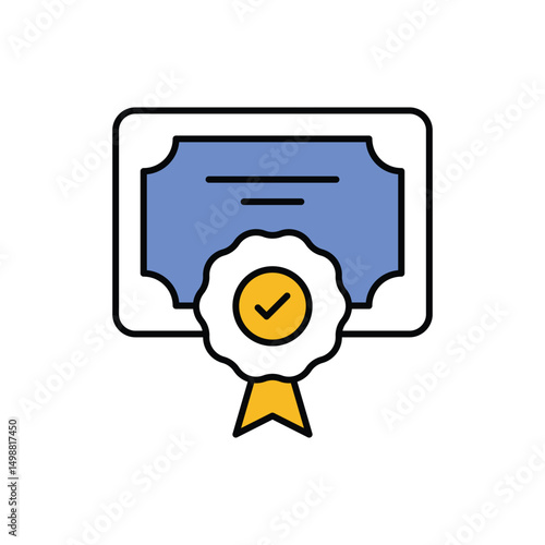 Bachelor Icon vector stock illustration