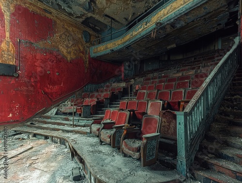 Wallpaper Mural Abandoned theater interior slung derelict forsaken outcast Torontodigital.ca