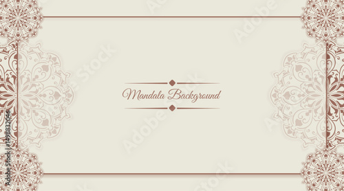 vintage background with mandala ornament