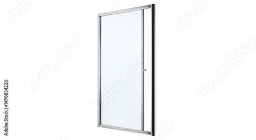 Modern sliding glass shower door
